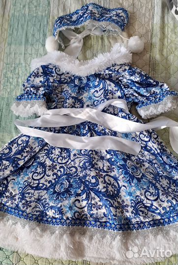 Костюм снегурочки детский