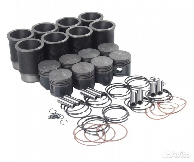 Группа поршневая газ-53 на дв.(8шт.) (гильза,порше