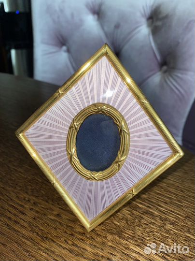 Серебрянная рамка с эмалью