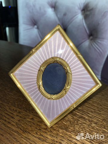 Серебрянная рамка с эмалью