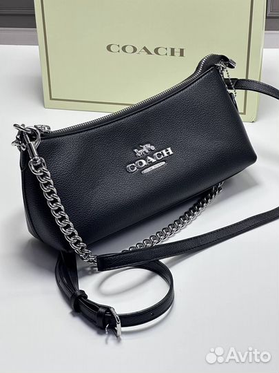 Сумка женская натуральная кожа coach