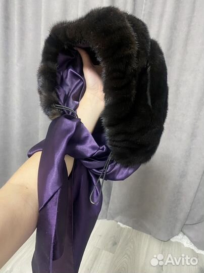 Капор капюшон женский норка