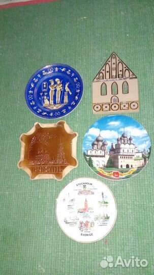 Настенные тарелки. Сувенирные. Города. Слава труду