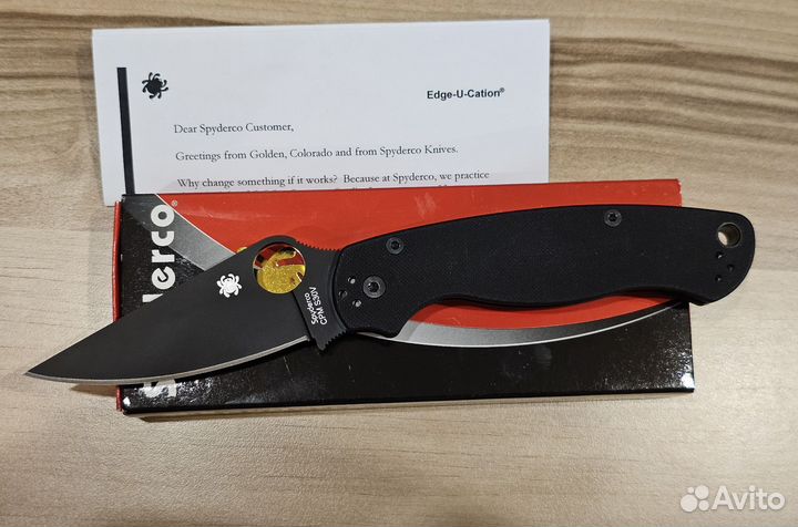Нож складной Spyderco Paramilitary 2 Black