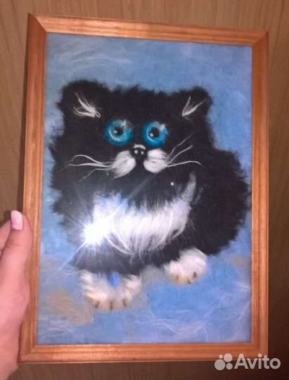 Картины из шерсти