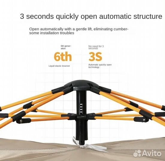 Палатка самораскладывающаяся летняя