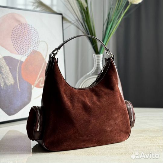 Сумка miu miu замшевая