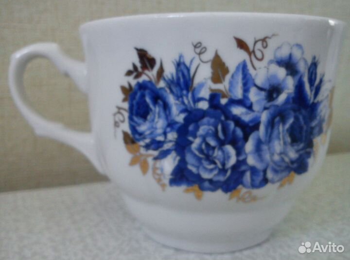 Чайная пара фарфоровая