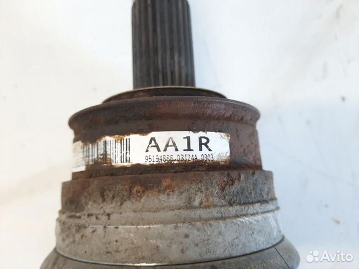 Привод, полуось передний левый Chevrolet Aveo T300