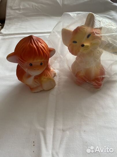 Резиновые игрушки пищалки СССР