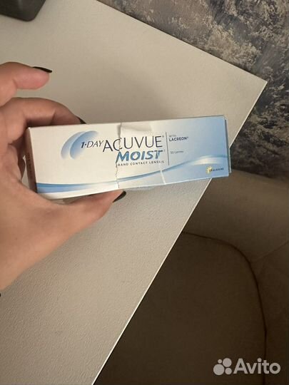 Линзы контактные acuvue moist -2