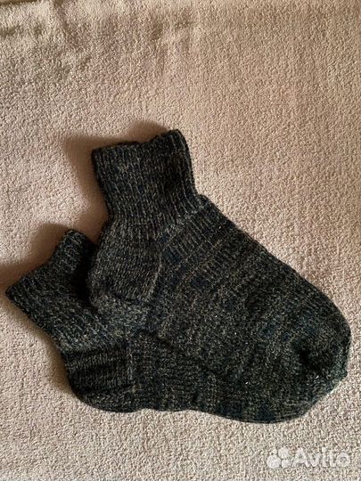 Носки шерстянные мужские вязанные