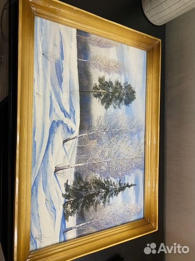 Картина из камней и песка