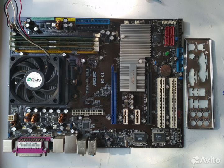 Комплект asus M2N-E SLI + CPU, RAM и кулер