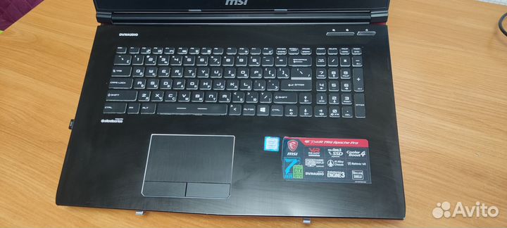 MSI GE72 mVR 7RG Apache Pro / 17