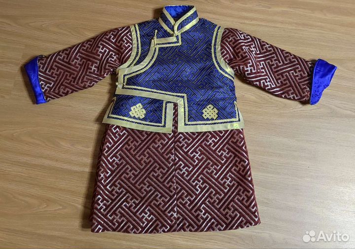 Национальный утеплённый дэгэл на мальчика