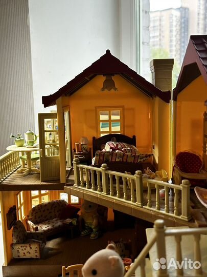 Sylvanian families большой дом светом