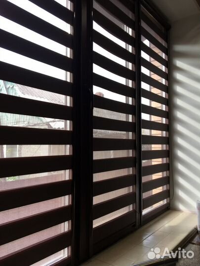 Рулонные шторы Зебра в коробе