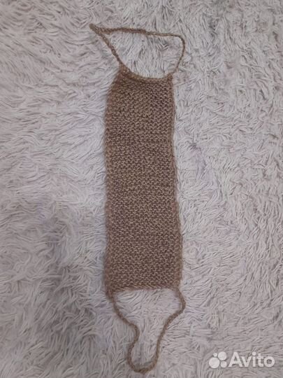 Мочалка из джута ручной работы