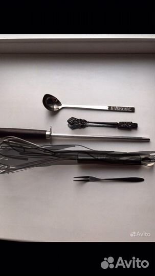 Щипчики, вилка, точилка, ложка