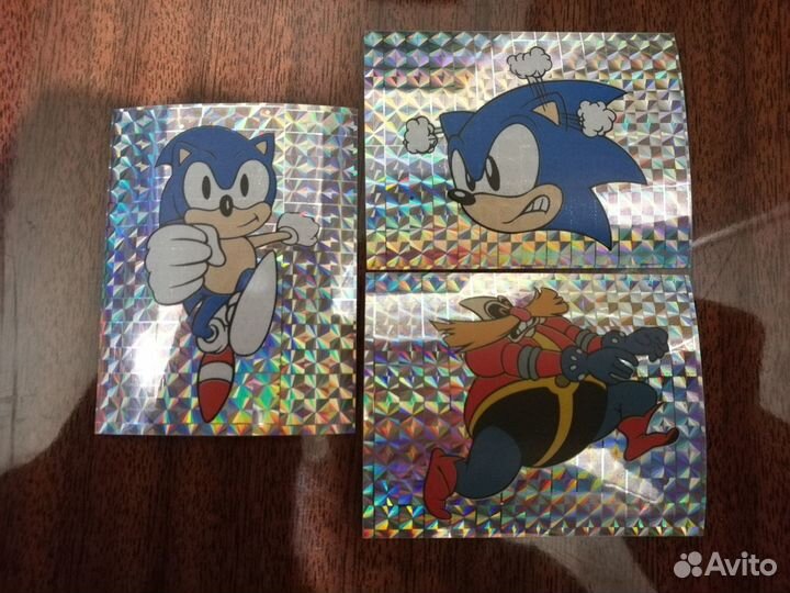 Наклейки для альбома Соник от Панини