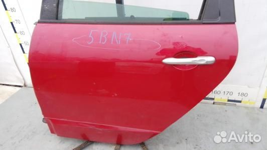 Дверь задняя левая renault scenic 3 (5BN07FG01)