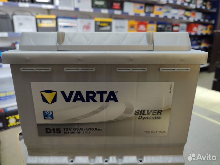 Акб 63Ач Varta Silver обратная полярность