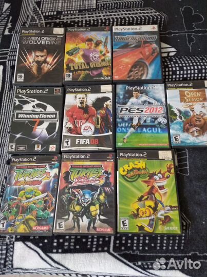 Диски Сони Пс2(чипованой)