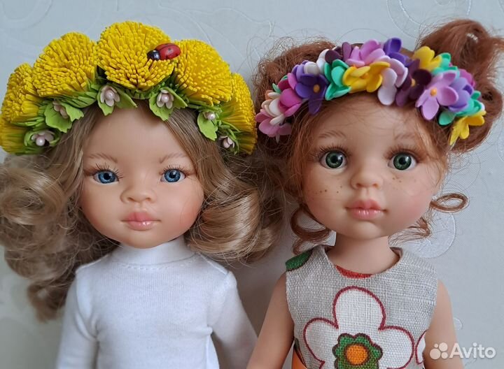 Ободки, заколки, цепочки,очки на куклу Паола рейна