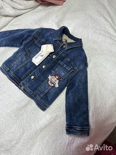 Джинсовая утепленная куртка monnalisa