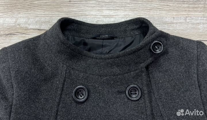 Avalon женское серое шерстяное пальто