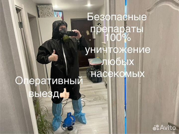 Дезинфекция травля обработка от клопов, тараканов