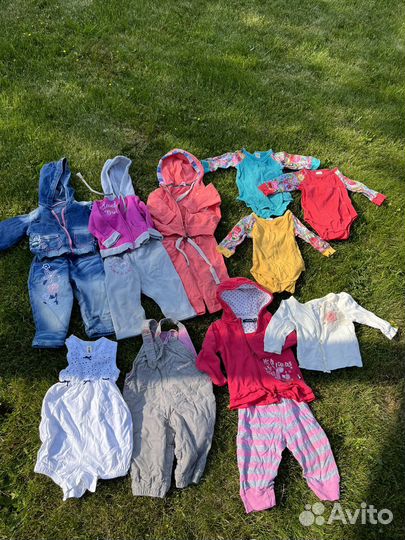 Вещи пакетом на девочку рост 74