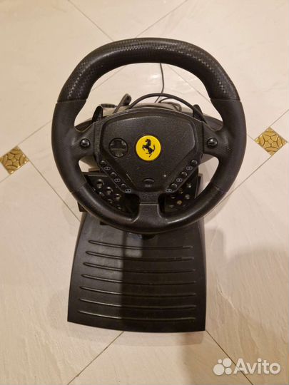 Enzo Ferrari FFB руль thrustmaster игровой. Педали