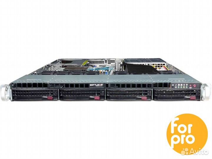 Supermicro 1U X11DPU 4LFF 2x4116Silv 512GB, SATA3