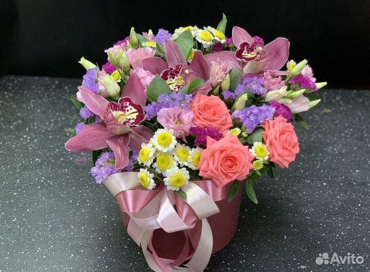 Стильный букет цветов