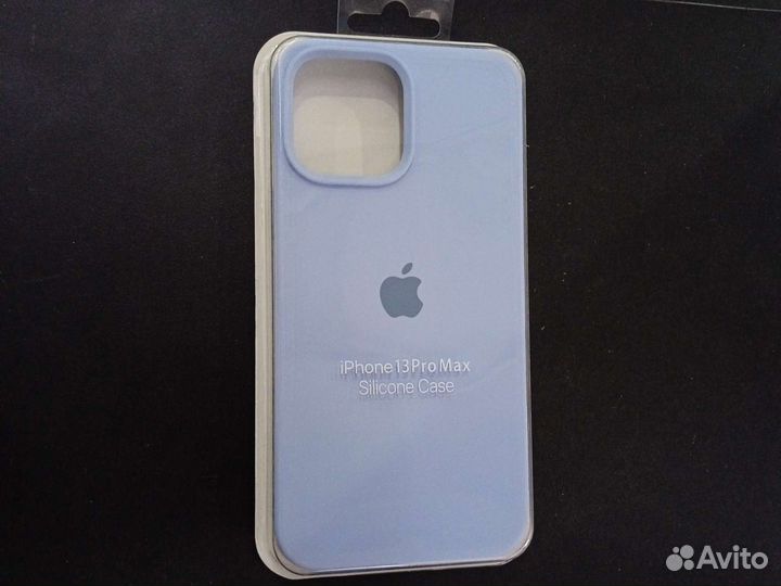 Чехол на iPhone 13 Pro Max Нежно-голубой