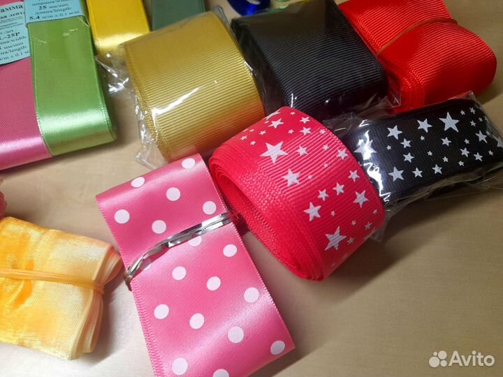 Атласные, корсажные ленты - 32шт