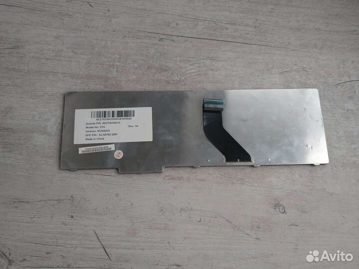 Русская клавиатура для ноутбука acer, чёрная