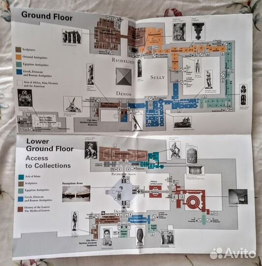 Туристическая карта Парижа, Лувра, Орсэ