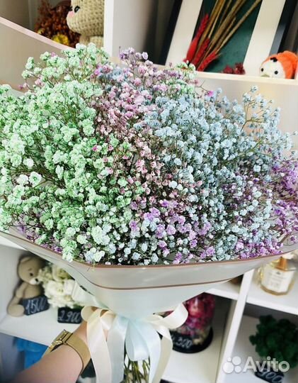 Цветы, букеты, гипсофила, ромашки,доставка