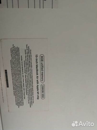 Apple MacBook Air 13 2020 m1 8gb 256