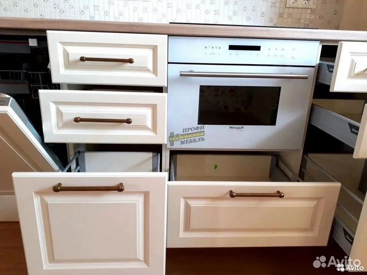 Кухня с фрезеровкой