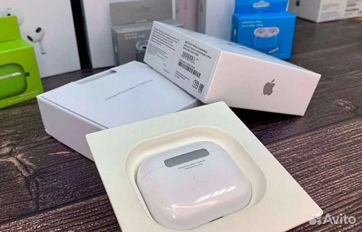 Airpods 3 “Original” + синий чехол
