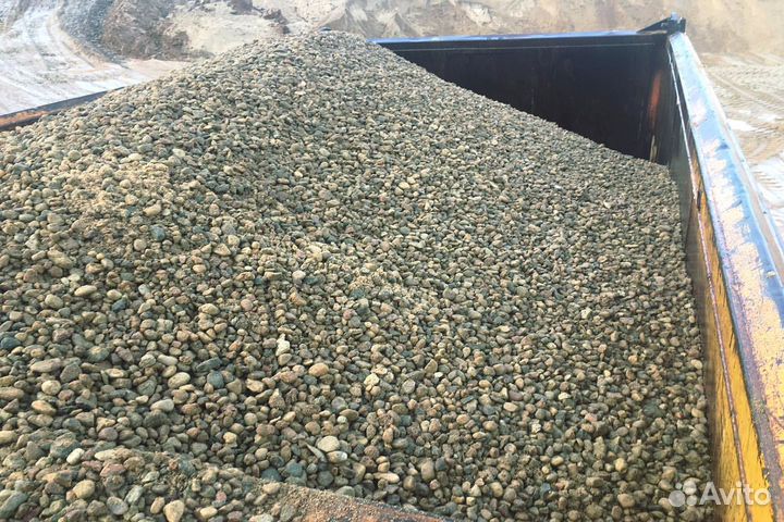 Щебень, песок