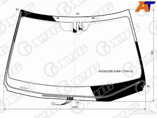 Стекло лобовое lexus NX200T
