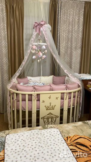 Детская кровать овальная