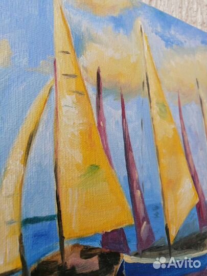 Продам картину маслом на холсте море