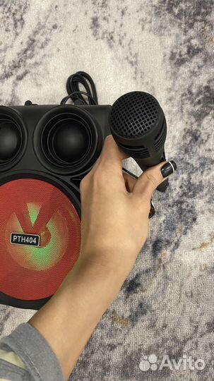 Колонкa с микрофоном peterhot pth 404