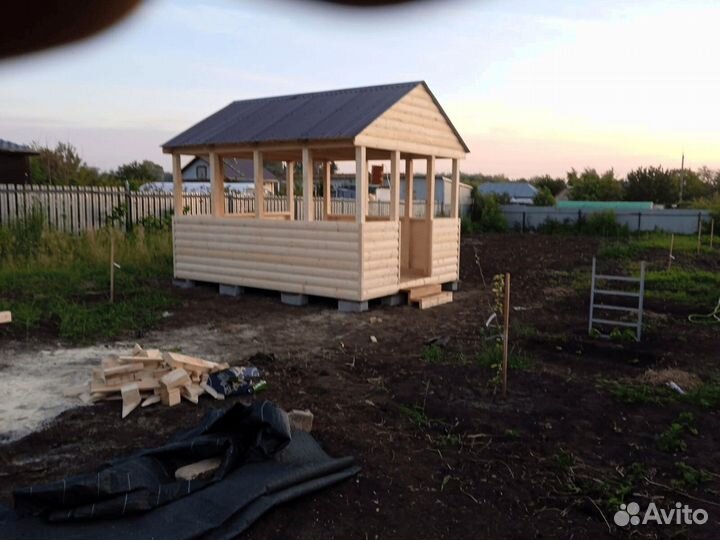 Беседка деревянная